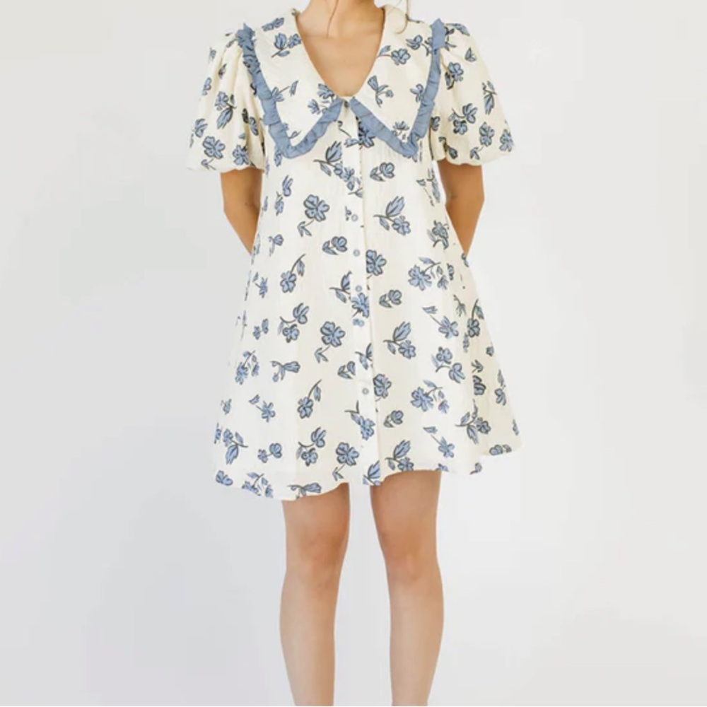 Floral Puff Sleeve Dress